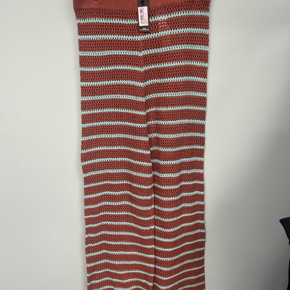 Striped Crochet Pants